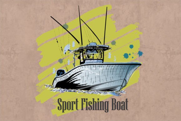 Download Sport Fishing Boat Watercolor - Fishing boat Collection