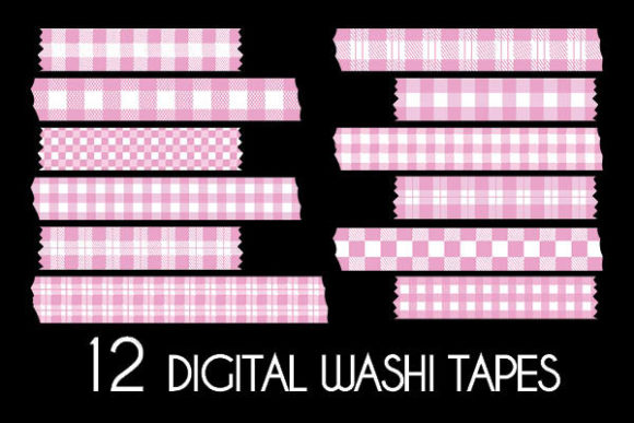 Download Pink Buffalo Plaid Washi Tapes Patterns - Washi tapes patterns Collection