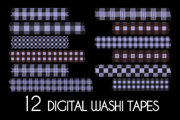 Download Purple Plaid Washi Tapes Patterns - Washi tapes patterns Collection