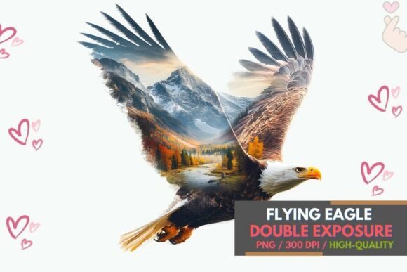 Download Majestic Flying Eagle Mountain Art PNG - Eagle Collection