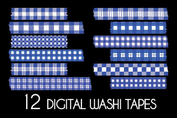 Download Blue Buffalo Plaid Washi Tapes Patterns - Washi tapes patterns Collection