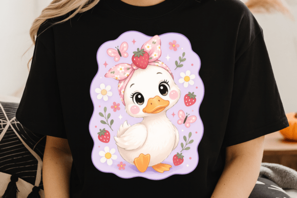 Download Cute Duck Strawberry PNG - Cute duck Collection