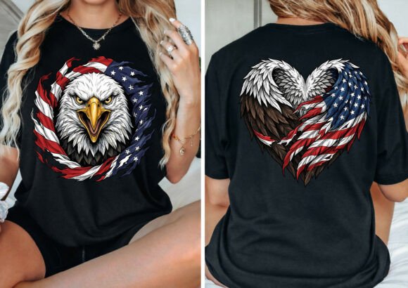 Download Patriotic Eagle American Flag Design - Eagle Collection
