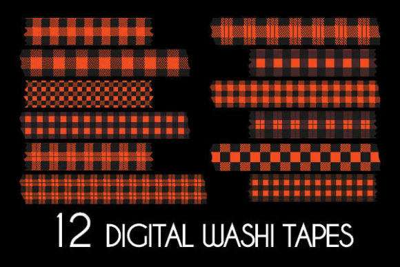 Download Red Plaid Washi Tapes Patterns - Washi tapes patterns Collection